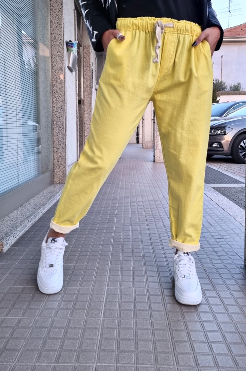 Pantalone sangallo giallo