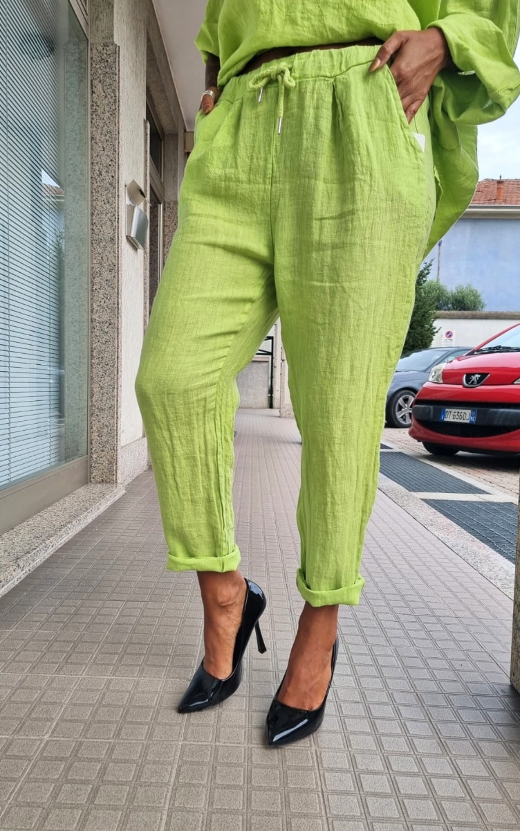 Pantalone richard verde mela