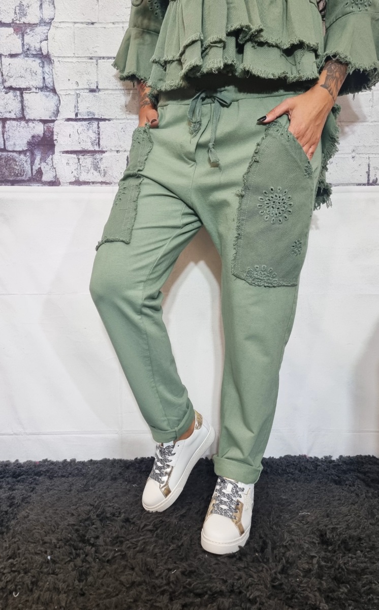 Pantalone welly verde