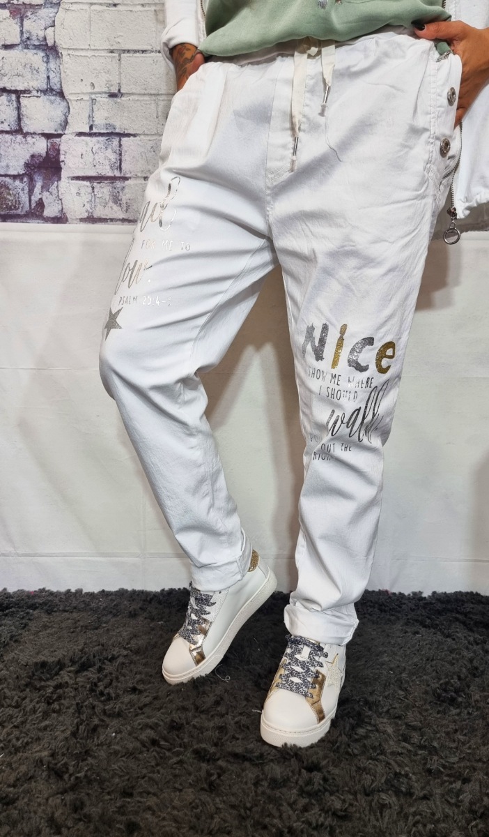 Pantalone nice bianco